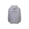 Felpa con cappuccio e zip con stampa, vestibilità slim “Grey” 744454TOVN41167
