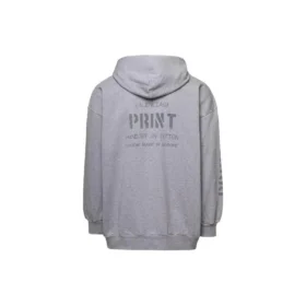 Felpa con cappuccio e zip con stampa, vestibilità slim “Grey” 744454TOVN41167 Felpa con cappuccio e zip con stampa, vestibilità slim “Grey” 744454TOVN41167