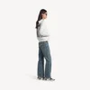 Felpa con cappuccio e zip da donna Salon de Couture, vestibilità regolare, in bianco