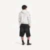 Felpa con cappuccio e zip da uomo in bianco Felpa con cappuccio e zip da uomo in bianco