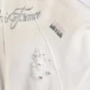 Felpa con cappuccio e zip da uomo in bianco Felpa con cappuccio e zip da uomo in bianco
