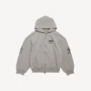 Felpa con cappuccio e zip da uomo WFP in grigio Balenciaga