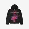 Felpa con cappuccio e zip “Dream” da donna, nera Felpa con cappuccio e zip “Dream” da donna, nera