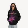 Felpa con cappuccio e zip “Dream” da donna, nera Felpa con cappuccio e zip “Dream” da donna, nera