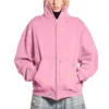 Felpa con cappuccio e zip “Faded Dirty Pink” 803264TRVS59568
