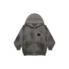 Felpa con cappuccio e zip Gaffer Heavy Washed, vestibilità slim “Grigio” 720424TNVK51227