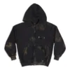 Felpa con cappuccio e zip Gaffer, vestibilità slim “Black White Red” 720424-TNVK5-1089