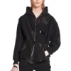 Felpa con cappuccio e zip Gaffer, vestibilità slim “Black White Red” 720424-TNVK5-1089