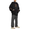 Felpa con cappuccio e zip Heavy Metal “Nera” 744455TOVD81055