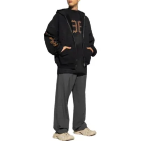 Felpa con cappuccio e zip Heavy Metal “Nera” 744455TOVD81055 Felpa con cappuccio e zip Heavy Metal “Nera” 744455TOVD81055