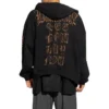 Felpa con cappuccio e zip Heavy Metal “Nera” 744455TOVD81055