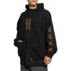 Felpa con cappuccio e zip Heavy Metal “Nera” 744455TOVD81055