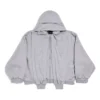 Felpa con cappuccio e zip Incognito Boxy, vestibilità larga “Grey” 799463TQVX11300