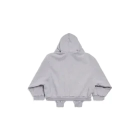 Felpa con cappuccio e zip Incognito Boxy, vestibilità larga “Grey” 799463TQVX11300