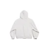 Felpa con cappuccio e zip integrale Champs-Élysées, vestibilità regolare “White” 803264TRVM99016