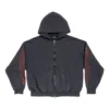 Felpa con cappuccio e zip Offshore, vestibilità media “Black Faded” 770939TPVM91568