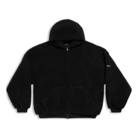 Felpa con cappuccio e zip oversize “Black” 768694TKQ261000 Felpa con cappuccio e zip oversize “Black” 768694TKQ261000
