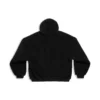 Felpa con cappuccio e zip oversize “Black” 768694TKQ261000