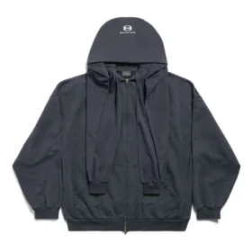 Felpa con cappuccio e zip oversize “Black” di Unity Sports Icon Incognito 794030TQVB24372