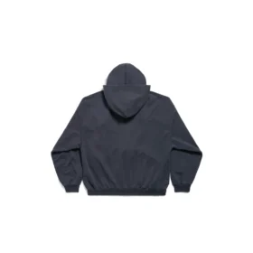 Felpa con cappuccio e zip oversize “Black” di Unity Sports Icon Incognito 794030TQVB24372