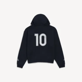 Felpa con cappuccio e zip oversize da uomo, colore nero