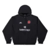 Felpa con cappuccio e zip Paris Soccer, vestibilità media “Black White” 744457TPVS61070