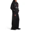Felpa con cappuccio e zip Paris Soccer, vestibilità media “Black White” 744457TPVS61070