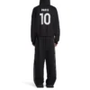 Felpa con cappuccio e zip Paris Soccer, vestibilità media “Black White” 744457TPVS61070