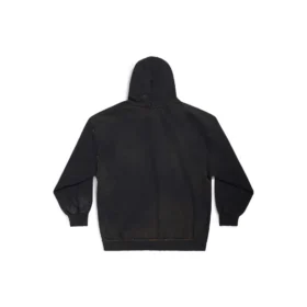 Felpa con cappuccio e zip Paris, vestibilità slim “Black Faded” 744454TOVI41055 Felpa con cappuccio e zip Paris, vestibilità slim “Black Faded” 744454TOVI41055