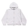Felpa con cappuccio e zip posteriore, vestibilità regolare “Dirty White baby-pink” 803264TSVP12420