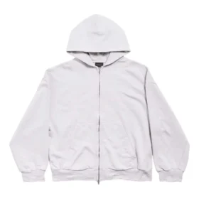Felpa con cappuccio e zip posteriore, vestibilità regolare “Dirty White baby-pink” 803264TSVP12420 Felpa con cappuccio e zip posteriore, vestibilità regolare “Dirty White baby-pink” 803264TSVP12420