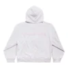 Felpa con cappuccio e zip posteriore, vestibilità regolare “Dirty White baby-pink” 803264TSVP12420
