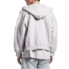 Felpa con cappuccio e zip posteriore, vestibilità regolare “Dirty White baby-pink” 803264TSVP12420