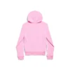 Felpa con cappuccio e zip senza logo, vestibilità slim “Rosa chiaro e bianco” 788243TQVK55708