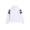 Felpa con cappuccio e zip Sporty B “Bianco Nero Rosso” 675330TLVA39028