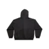Felpa con cappuccio e zip “Sticky Note”, vestibilità media “Black Faded” 744457TOVD31055
