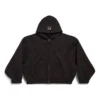 Felpa con cappuccio e zip Unity Sports Icon Boxy, vestibilità larga “Black” 787354TQVD59034