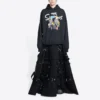 Felpa con cappuccio in cotone Balenciaga x THE SIMPSONS, vestibilità ampia “Black” 675003TLVG81000