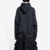 Felpa con cappuccio in cotone Balenciaga x THE SIMPSONS, vestibilità ampia “Black” 675003TLVG81000