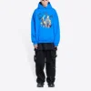 Felpa con cappuccio in cotone Balenciaga x THE SIMPSONS, vestibilità ampia “Blue” 674986TLVG84210