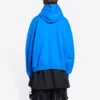 Felpa con cappuccio in cotone Balenciaga x THE SIMPSONS, vestibilità ampia “Blue” 674986TLVG84210