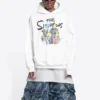Felpa con cappuccio in cotone Balenciaga x THE SIMPSONS, vestibilità ampia “White” 675003TLVG89016