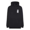 Felpa con cappuccio in cotone Barcode “Black” 651799TKVE61070
