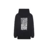 Felpa con cappuccio in cotone Barcode “Black” 651799TKVE61070