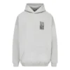 Felpa con cappuccio in cotone Barcode “Grigio” 651799TKVE68174