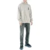 Felpa con cappuccio in cotone Barcode “Grigio” 651799TKVE68174