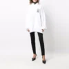 Felpa con cappuccio in cotone Barcode “White” 651799TKVE69040