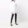 Felpa con cappuccio in cotone Barcode “White” 651799TKVE69040