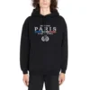 Felpa con cappuccio in cotone BB Paris Flag “Nero” 570811TGV681000