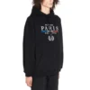 Felpa con cappuccio in cotone BB Paris Flag “Nero” 570811TGV681000